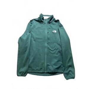 The North Face Men’s Large Green Full Zip Fleece Jacket Regular Fit